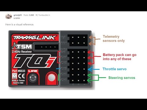 Traxxas Nitro Rustler 6533 Link Sync Receiver, micro, TQi 2.4GHz with telemetry & TSM