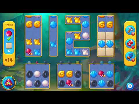 Fishdom Easy Level 12000 (with full seashell [Super Lightning] and timed bombs) @choraelmin