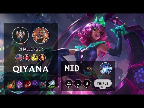 Qiyana Mid vs Xerath - NA Challenger Patch 10.11