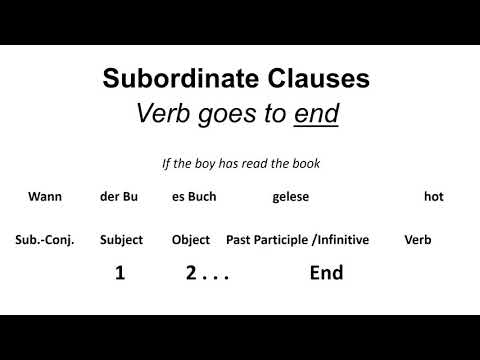 PA Dutch 12: Word Order & Subordinate Clauses