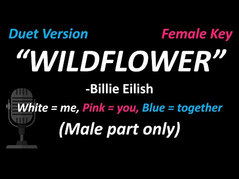 Billie Eilish - WILDFLOWER (Duet Version | Male Part Only) | Cover | Female Key | #SingWithMe 💖