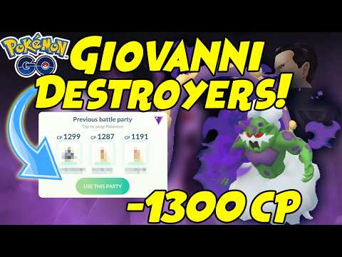 How to Beat Giovanni Shadow TORNADUS With a Team Below 1300cp in Pokemon GO!