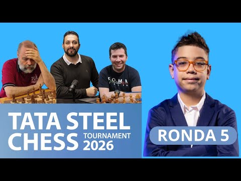 ♟️ Ronda 5 - Faustino Oro en el Tata Steel | Análisis EN VIVO con maestros (Grupos A y B)