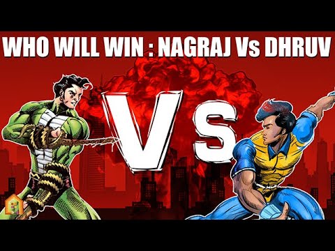 Who will win : Nagraj Vs Dhruv | Nostelgia | Raj comics | The drawing house