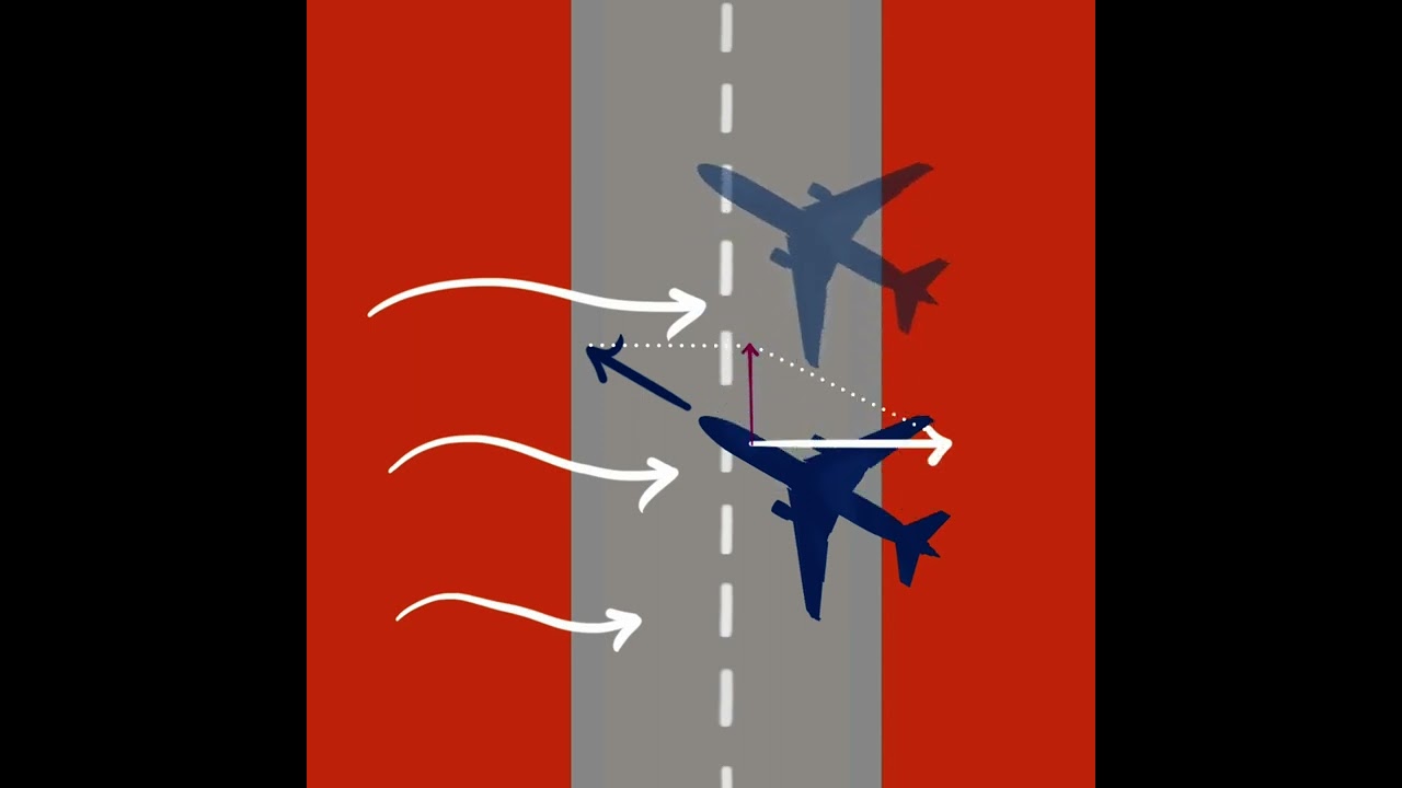 Plane Landing Sidewards | Application of Vectors