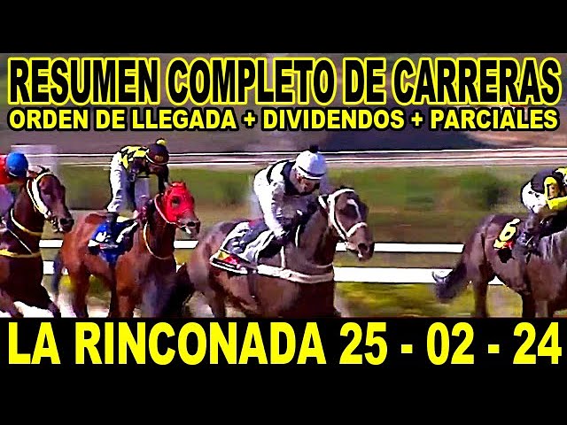EL RESUMEN MAS COMPLETO DE CARRERAS HIPICAS 25 - 02 - 24 /LA RINCONADA,