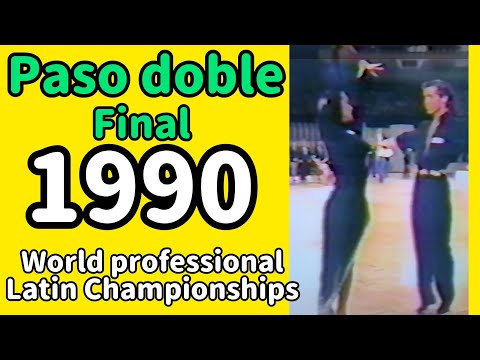 Ballroom Latin Dance 1990 world professional latin Championships final Paso Doble