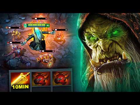 10Min Radiance Necrophos 34Kills🔥🔥🔥x2 Hearts + 1000GPM Insane Damage Raid Boss | Dota 2