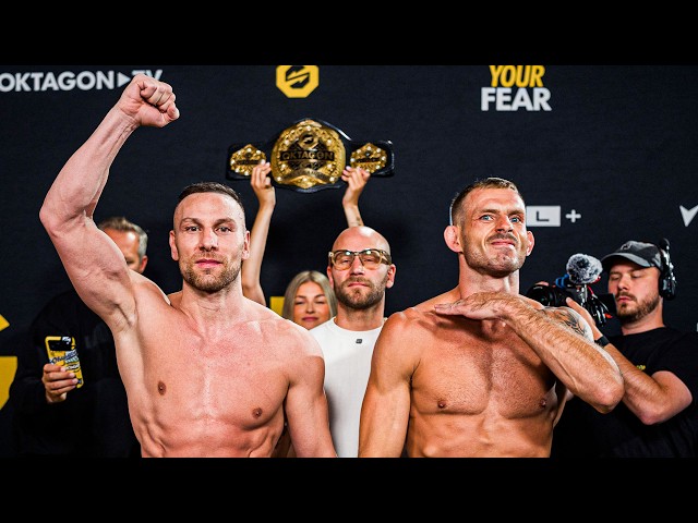 OKTAGON 91 Weigh-Ins | Engizek vs Jotko 2 in Cologne