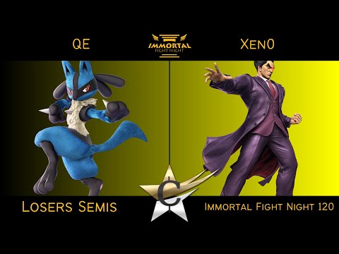 Immortal Fight Night 120 Losers Semis - QE (Lucario) vs Xen0 (Kazuya) Smash Ultimate - SSBU
