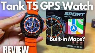 REVIEW: DT Watch KKTick Tank T5 Ultra Rugged GPS Smartwatch | Built-in Maps for Navigation?