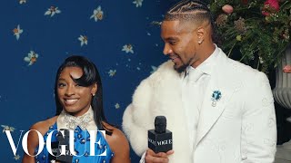 Simone Biles & Jonathan Owens on Their First Met Gala Together | Vogue