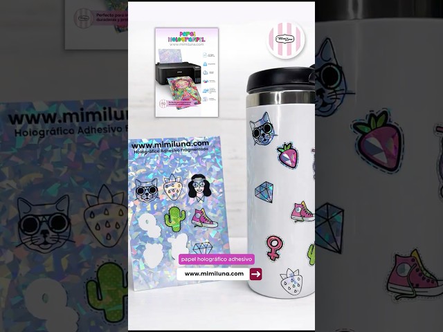 Vídeo relacionado con Papel Adhesivo Holográfico Transparente Película Holográfico A4 Película Autoadhesivo Impermeable 6 Modelos 24 Hojas