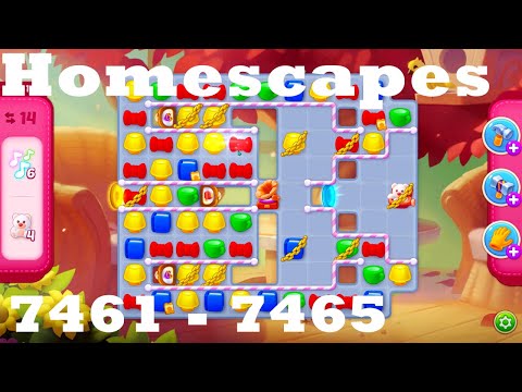 Homescapes Level 7461 - 7465 HD Walkthrough | 3 - match game | gameplay | android | ios | pc | app