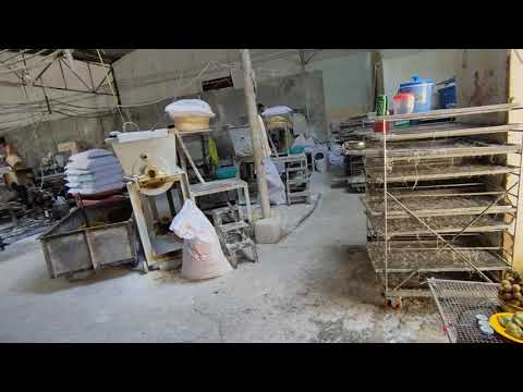 Lắp đặt hệ thống sản xuất bún khô.