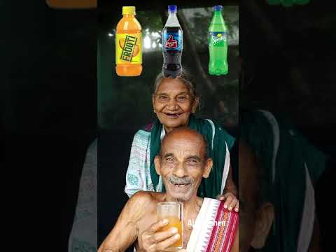 Indian 🇮🇳 Grandpa👴Grandma👵Emoji Eating🍿Cold drinks🧋🧋🧃🥂3 Emoji🍟Challenge #shorts #ytshorts #challenge