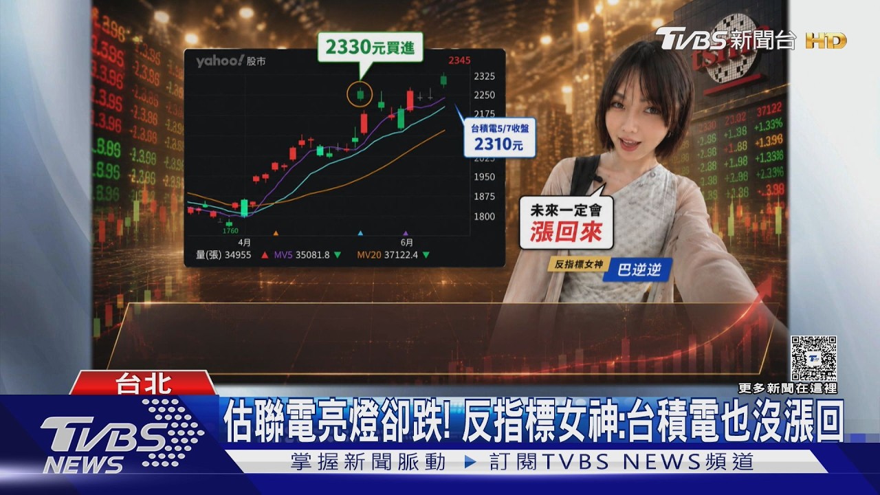 獨家/股市進場先看她!反指標女神來了 巴逆逆聯電又買高點