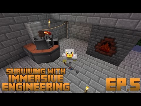 Surviving With Immersive Engineering :: Ep.5 - Chemical Thrower and Bottling Machine