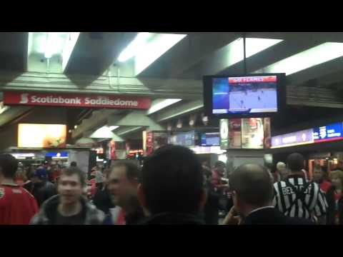 Arriving into the Saddledome, Home of NHL Calgary Flames