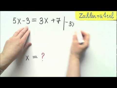 Gleichungen als Zahlenrätsel  aufstellen und lösen Aufgabe 1