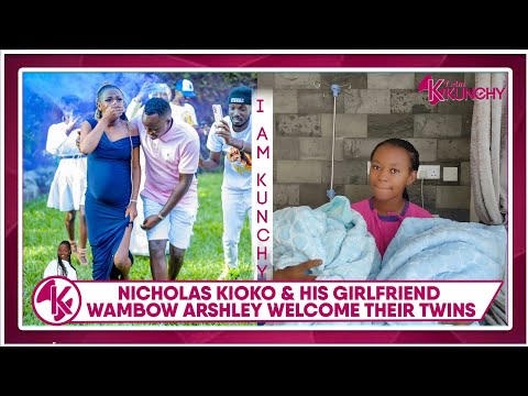 "Two Miracles 😩" @Nicholas_Kioko and his girlfriend @Wamboashley welcome Their Twin Boys