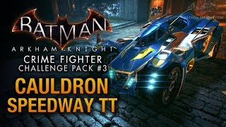 BATMAN ARKHAM KNIGHT-CRIME FIGHTER CHALLENGE PACK#3 1970 CAULDRON SPEEDWAY TT