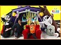 Ryan 24 Hours Challenge In The Halloween Haunted House