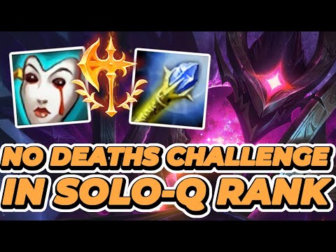 NO DEATHS CHALLENGE IN SOLO-Q RANK - MORDEKAISER TOP - League of Legends