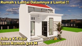 Rumah Mezzanine 5x6 Meter Cantik Dan Menawan Banget ! ADA 2 Kamar Tidur