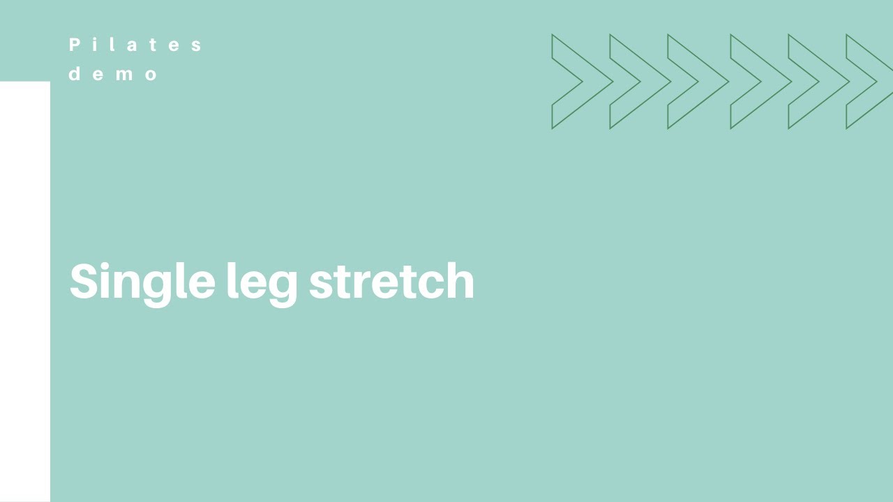 Pilates demo - single leg stretch - YouTube