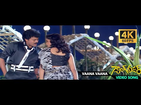 Vaana Vaana Velluvaye 4K 60FPS  Video Song - Gang Leader Movie Chiranjeevi  Vijayashanti