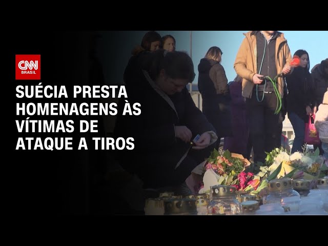 Suécia presta homenagens às vítimas de ataque a tiros | CNN ARENA