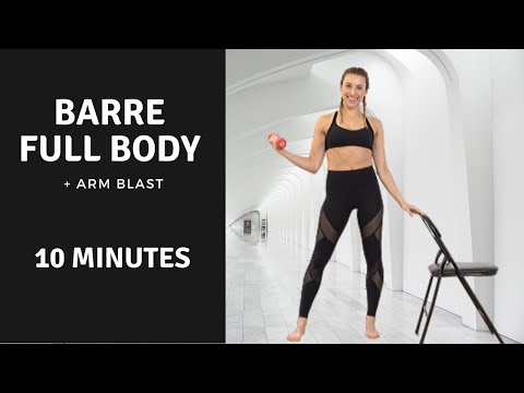 BARRE GANZKÖRPER + ARM BLAST – 10-minütiges, von der Ballettstange inspiriertes Workout für zu Hause