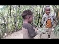 Hadzabe Little Panda And Mbena Talk On Phone Funny Boy In Clean New Home Cutekids Villagelife