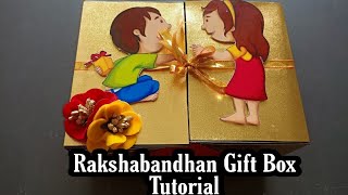Rakhshabandhan Box Card Tutorial||Rakhi gift for Bhaiya bhabhi |Rakhi gift for bro-sis