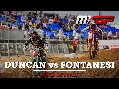 Duncan passes Fontanesi and Fontanesi crash|  WMX Race 1 | MXGP of Spain 2021 #Motocross