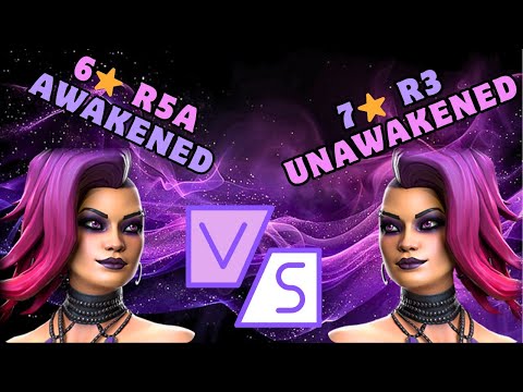 6 Star R5A Awakened Nico Vs 7 Star Rank 3 Unawakened Nico | Mcoc