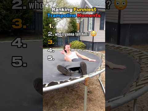 Ranking FUNNIEST Trampoline Moments! #shorts
