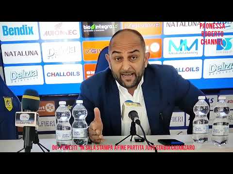 dopo Juve Stabia Catanzaro foresti in sala stampa @paonessaroberto