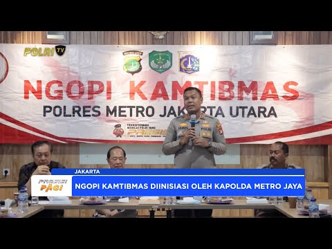 WAKAPOLRES METRO JAKARTA UTARA PIMPIN KEGIATAN NGOPI KAMTIBMAS BERSAMA WARGA