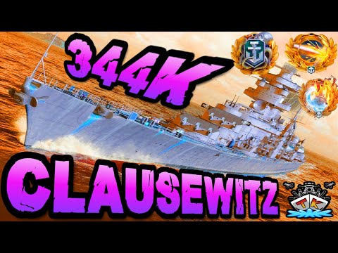 Clausewitz drückt 344K DMG *SUPERSCHIFF/T11* "300K Club" ⚓️ in World of Warships 🚢