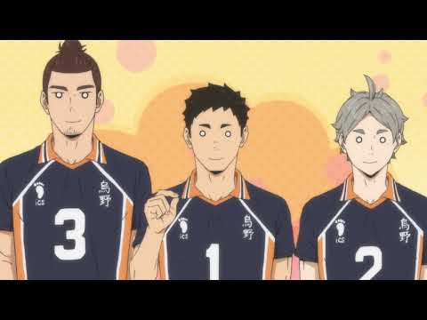 Daichi introduces Hinata and Kageyama to his senpai's | Haikyu to the top season 4 ep12