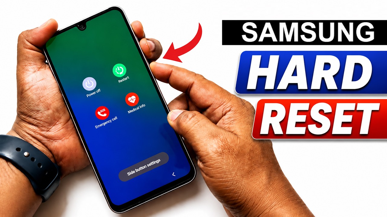 Samsung Galaxy {F16, A17, M17, F17, A16} 5G - Hard Reset - Unlock Pattern Pin Password