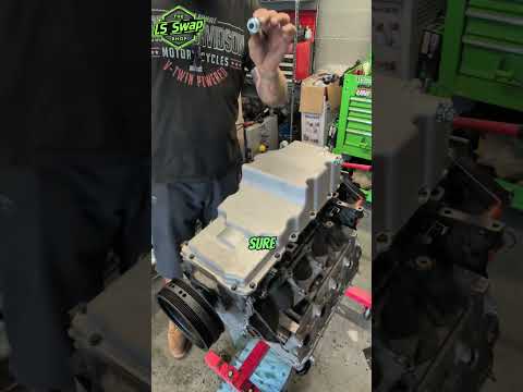 How to install a Low Profile oil pan on an LS engine!!