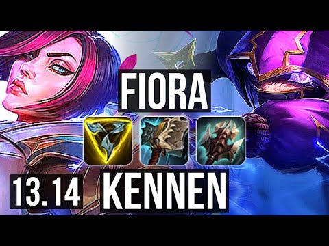 FIORA vs KENNEN (TOP) | 2.9M mastery, 7 solo kills, 300+ games | NA Master | 13.14