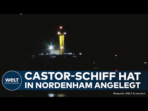 CASTOR-TRANSPORT IN NORDENHAM: Hochradioaktiver Atommüll aus Großbritannien erreicht Deutschland!