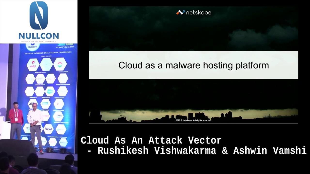 Cloud As An Attack Vector | Rushikesh Vishwakarma & Ashwin Vamshi | NULLCON Goa 2020