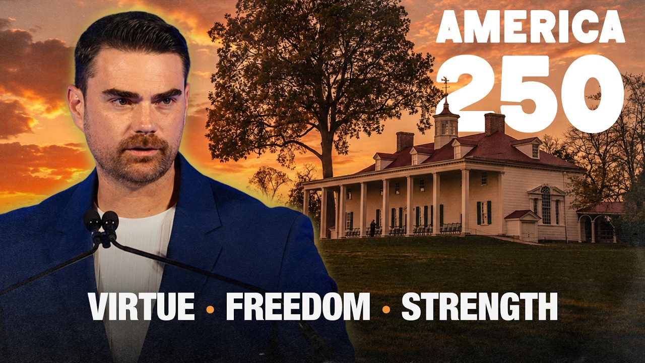 Video: Ben Shapiro addresses YAF Freedom at 250 rally at Mount Vernon on founding principles