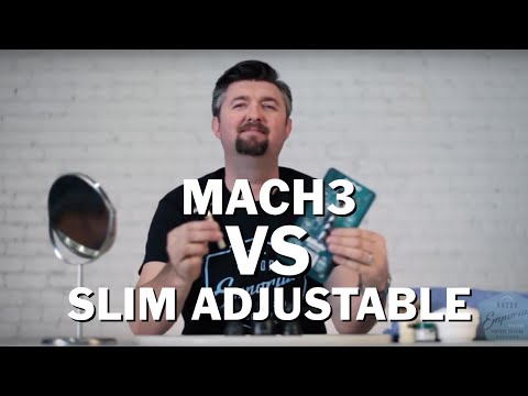 Wet Shave Showdown Gillette Mach 3 vs Gillette Double Edge Razor Slim Adjustable
