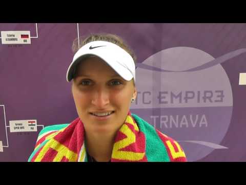 EMPIRE Slovak Open 2017: SF, interview, Marketa VONDROUSOVA (CZE) - E. ALEXANDROVNA 6-0 2-1 ret.